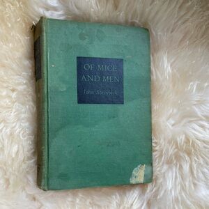 VTG Green 'Of Mice and Men' Book by John Steinbeck
